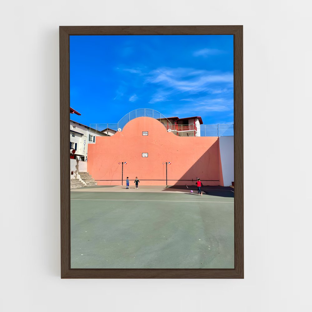 Poster Entre Terre et Ciel – affiche Pelote basque (vue 5)